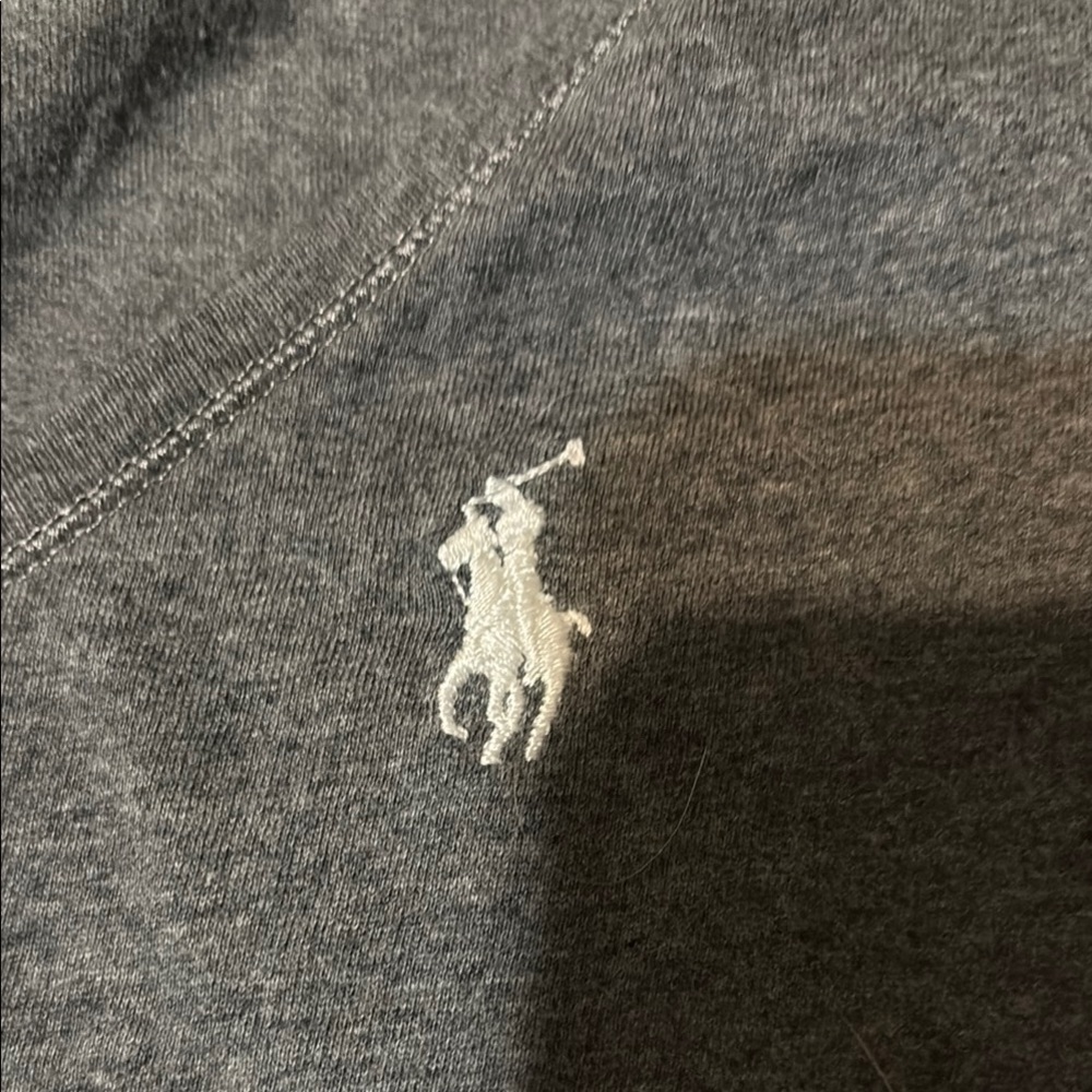 Ralph Lauren Gray Long Sleeve V-Neck Shirt - Picture 4 of 5